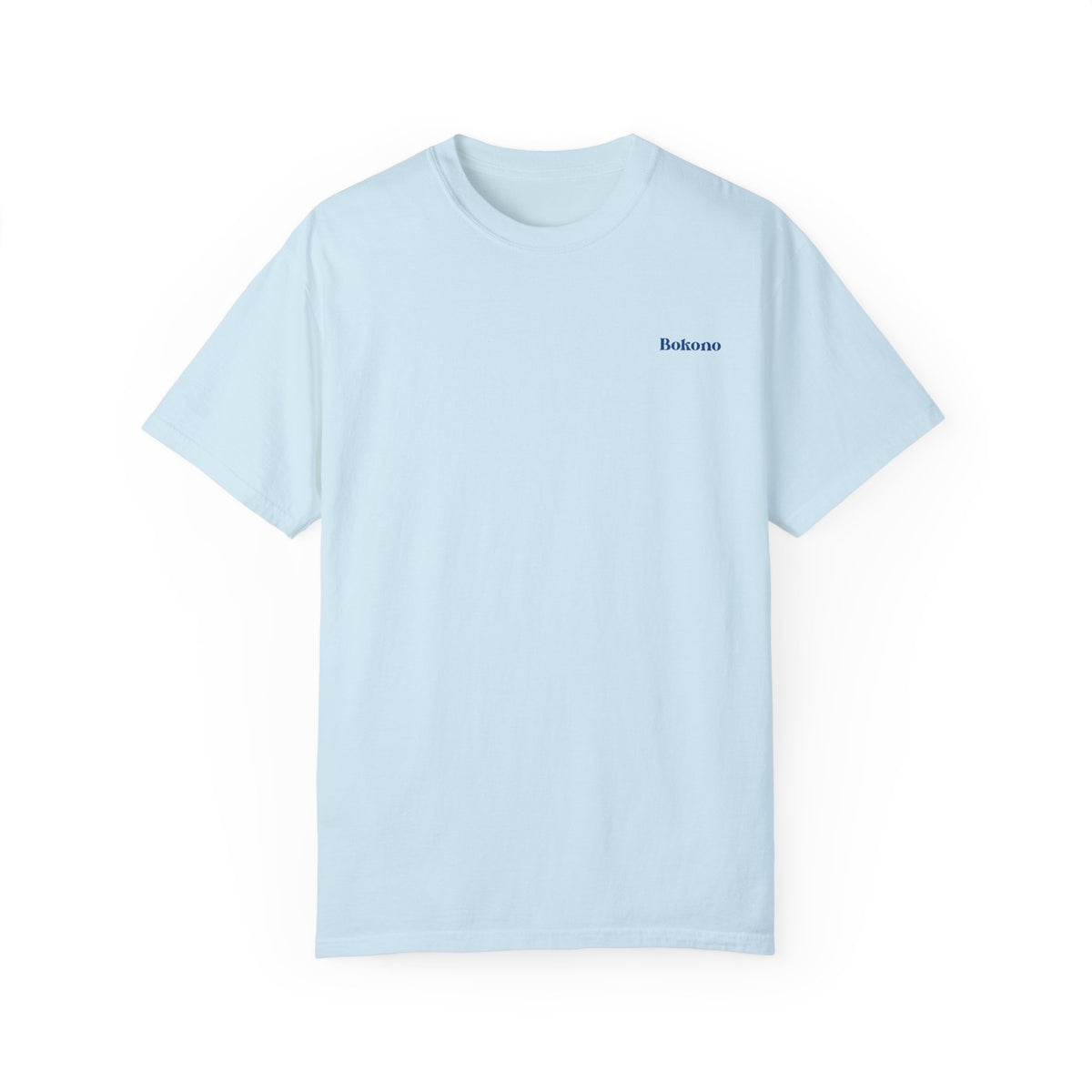 Blue golf cart graphic tee shirt